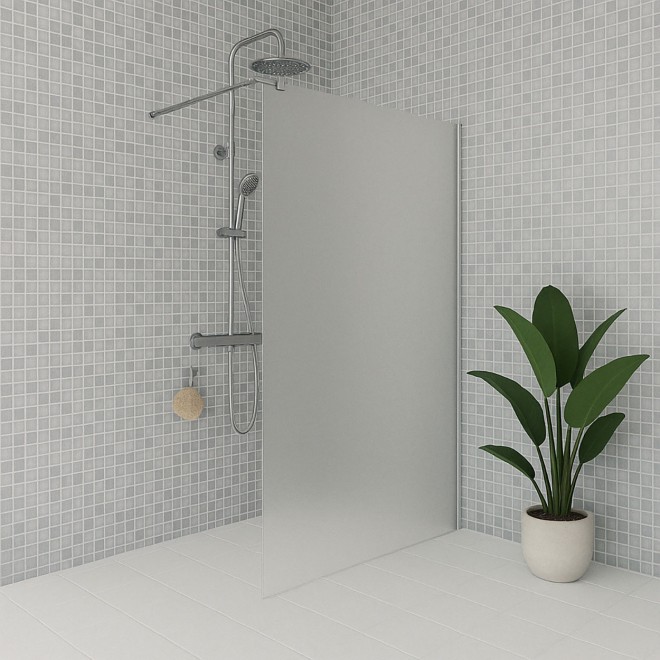 Wiesbaden Comfort Inloopdouche 10mm NANO Melkglas